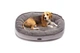 Овальный Лежак Harley and Cho Donut Soft Touch Gray L 100х70х21 cm Серый для собак (3102862) - изображение 4