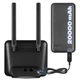 Маршрутизатор TCL LINKHUB (HH42CV2) LTE, Wi-Fi4, 1xFE LAN/WAN, 1xFE LAN, 2xSMA, Чорний + Power Bank 20000мА·год + USB-DC кабель 5В-12В - изображение 7