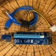 Райзер для видеокарты Riser PCI-Ex x1 to x16 Molex Sata ver.006S кабель 0.6м - изображение 7
