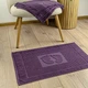 Махровое полотенце жаккардовое для ног GM Textile 50х70см 600г/м2 (Фиолетовый) - изображение 2
