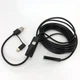 Цифровой эндоскоп 2 в 1 камера micro USB/USB 7 мм гибкий на 2 м с подсветкой для андроид - изображение 2
