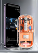 Мышь беспроводная прозрачная FMOUSE M133 с подсветкой, магнитная крышка, с аккумулятором (grey) - изображение 7