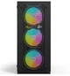 Корпус 2E Gaming Virtus Neo Tempered Glass Black, без БЖ, Mid Tower, для ATX / Micro ATX / Mini ITX, 2xUSB 2.0, 1xUSB 3.0, 1x120 ARGB Fan, 3x140 ARGB Fan, бічна панель із загартованого скла (2E-G3301N) - зображення 2
