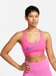 Спортивный топ для фитнеса женский Nike Bra FN2898-605 XS Розовый/Голубой (0196975000722) - изображение 1