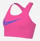 Спортивный топ для фитнеса женский Nike Bra FN2898-605 XS Розовый/Голубой (0196975000722) - изображение 8