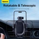 Автомобільний тримач для телефону Baseus UltraControl Pro Series Clamp-Type Car Holder Set для кріплення на панель/торпедо/лобове скло/дефлектор (C40351600113-00) Black - зображення 13