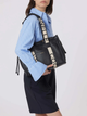 Torba shopper damska skórzana Coccinelle 2Day E1R7B110201-001 Czarna (800070338982) - obraz 2