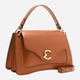 Сумка жіноча з натуральної шкіри середня Coccinelle C-Me Calf E1SSK180101-W12 Коричнева (800070338305) - зображення 3
