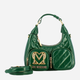 Torebka bagietka damska mała Love Moschino Borsa JC4320PP0LKM0850 Zielona (800070326619) - obraz 4