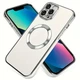 Панель MagSafe з блискучим вкладенням для Apple Iphone 11 ProMax Silver - зображення 2