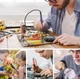 Цифровой мини микроскоп / лупа INSKAM 370 на аккумуляторе с увеличением 500 X и LED подсветкой, черный (98812843) - изображение 4