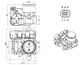 Дроссельная заслонка FIAT, LANCIA (1.0, 1.4), посадочный размер 50х50мм, CAM, 55192787 - изображение 8