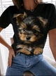 Футболка женская NEW SUMMER DOG стильная, черный S/M - изображение 1