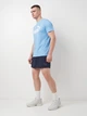Футболка хлопковая длинная мужская Puma Ess No. 1 Logo Heather Tee (S) 68255157 S Team Light Blue с принтом (4067983317675) - изображение 3