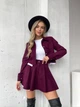 Жіночий вельветовий костюм двійка (спідниця-шорти+піджак) Uaclothes 46-48 Бордовий (like30966-111831350) - изображение 2