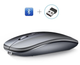 Бездротова комп'ютерна bluetooth миша Wireless Mouse на акумуляторі сіра - изображение 1