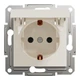 Розетка Schneider Electric Asfora с крышкой с заземлением без рамки кремовая EPH3170123 - изображение 6