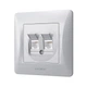 Комп'ютерна/телефонна розетка RJ45/RJ11 CAT6/CAT3 срібний шовк VIDEX BINERA (VF-BNSK2PC6TF3-SS) - зображення 3