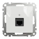 Компьютерная розетка Schneider Electric Sedna Design RJ45 кат. 5Е UTP белая SDD111451 - изображение 5
