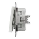 Выключатель кнопочный без рамки Asfora Schneider Electric белый EPH0770121 - изображение 4