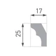 Карніз декор. Марбет E - 2LUX (2 м ) 25*17 - изображение 2
