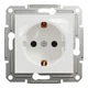 Розетка Schneider Electric Asfora з заземленням без рамки біла EPH2970121 - зображення 3