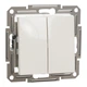 Выключатель двухклавишный Schneider Electric Asfora без рамки кремовый EPH0370123 - изображение 1
