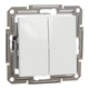 Переключатель двухклавишный Schneider Electric Asfora без рамки белый EPH0670121 - изображение 1