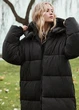Довгий Зимовий Пуховик ZARA Women's Water and Wind Protection S Чорний (21455) - изображение 6