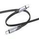 Кабель Hoco U119 Machine 60W зарядный кабель Type-C to Type-C 1,2m Black - изображение 3