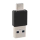 Переходник USB-папа на Type-C-папа black (М1311) - изображение 3