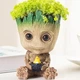 Кашпо - горшок в виде Грута Marvel Groot / статуэтка - подставка Грут из Марвел для растений / кактусов / суккулентов, 5х3.5 см, коричневый (98712582) - изображение 1