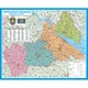 Настенная карта Черкасской области 125х102 см | НОВЫЕ РАЙОНЫ, ГРОМАДЫ - 2024 год - изображение 1