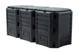 Компостер садовый пластиковый 1200 л три секции Prosperplast MODULE COMPOGREEN Черный - изображение 1