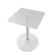 Скляний кавовий стіл Commus Solo 450 Kv satin-white-wtm60 - зображення 5