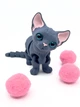 Котенок Сфинкс игрушка подвижная 3д - изображение 1