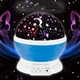 Нічник куля проектор зоряне неба для дітей Star Master Dream 4767 USB обертовий дитячий світильник на батарейках Блакитний - зображення 5