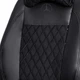 Комплект модельных чехлов AMI.AUTO аригона с алькантарой черные на Мерседес W203 E класс (Mercedes W203) 2000-2007 универсал - изображение 3