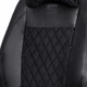Комплект модельных чехлов AMI.AUTO аригона с алькантарой черные на Сеат Кардоба (Seat Cardoba) 2002-2009 седан - изображение 3