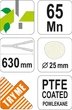 Секатор до гілок FLO Ø 25 мм L= 630 мм - зображення 2