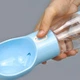 Бутылка-поилка для животных Semi Pets Feeder 255 мл + 200 мл 2 отделения, Blue с пакетами и лопаткой - изображение 6