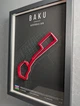Объемная Рамка с 3D Трассой BAKU Circuit (Bakı Şəhər Halqası) / Baku, Azerbaijan / Баку в Масштабе 1:40 000 Red Matte / Frame 32x23x3 - изображение 8