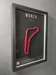 Объемная Рамка с 3D Трассой MONZA Circuit / Province of Monza and Brianza, Italy / Монза в Масштабе 1:40 000 Red Matte / Frame 32x23x3 - изображение 3