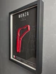 Объемная Рамка с 3D Трассой MONZA Circuit / Province of Monza and Brianza, Italy / Монза в Масштабе 1:40 000 Red Matte / Frame 32x23x3 - изображение 9