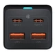Зарядний пристрій Baseus GaN3 Pro Desktop Powerstrip AC+2U+2C 100W PSZM000401 чорний - зображення 7