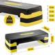 Степ-платформа 3-ступінчаста 4FIZJO 69 х 28 х 10-15-20 см Black/Yellow (P-5907739311436) - зображення 6