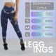 Лосины мраморные с пуш ап push up спортивные Индиго M (L7002741) - изображение 3