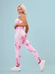 Лосини Мармурові з пуш ап push up в спортзал Рожевий M (L7002941) - зображення 5