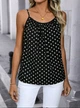 Майка TOP Printed яркая женская летняя французкий стиль Черный в белый горох M/L - изображение 3