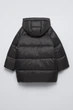 Зимняя куртка на девочку Zara 164 размер черная 0562736807 - изображение 2